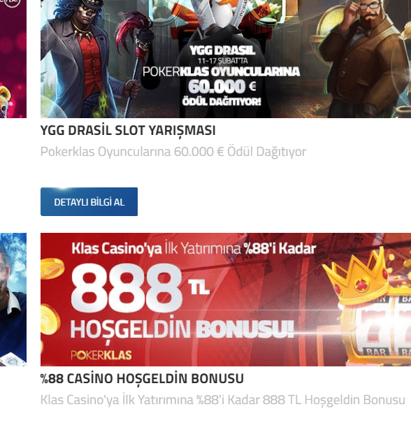 Pokerklas Casino Bonusu