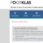 pokerklas para çekme