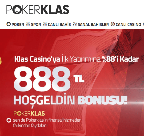 Pokerklas Yatırım Bonusu