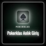 Pokerklas anlık giriş ekranını gösteren bir dizüstü bilgisayar