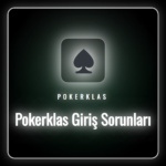 Bir dizüstü bilgisayar ekranında Pokerklas giriş sorunları yazısı