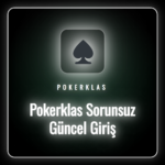 Pokerklas sorunsuz güncel giriş ekranını gösteren bir dizüstü bilgisayar